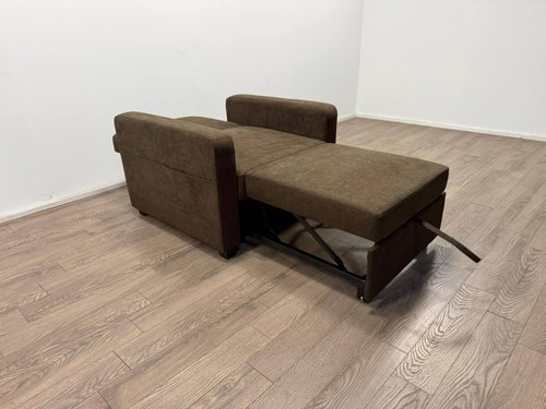 Reagan chair bed brown fabric - chair,