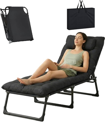 Folding sun lounger - sun, bed
